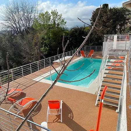 Orange On The Cote D'azur 6br 11pax Ac Private Heated Pool Bbq Mountain View Villa Cagnes-sur-Mer
